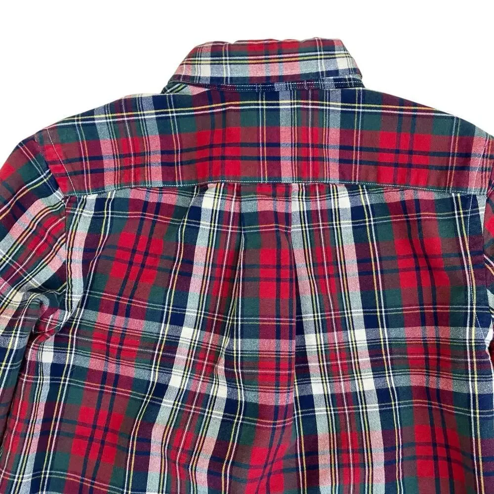 Polo Ralph Lauren Boys S (8) Bundle of Two Plaid Button-down Shirts Oxford Fun